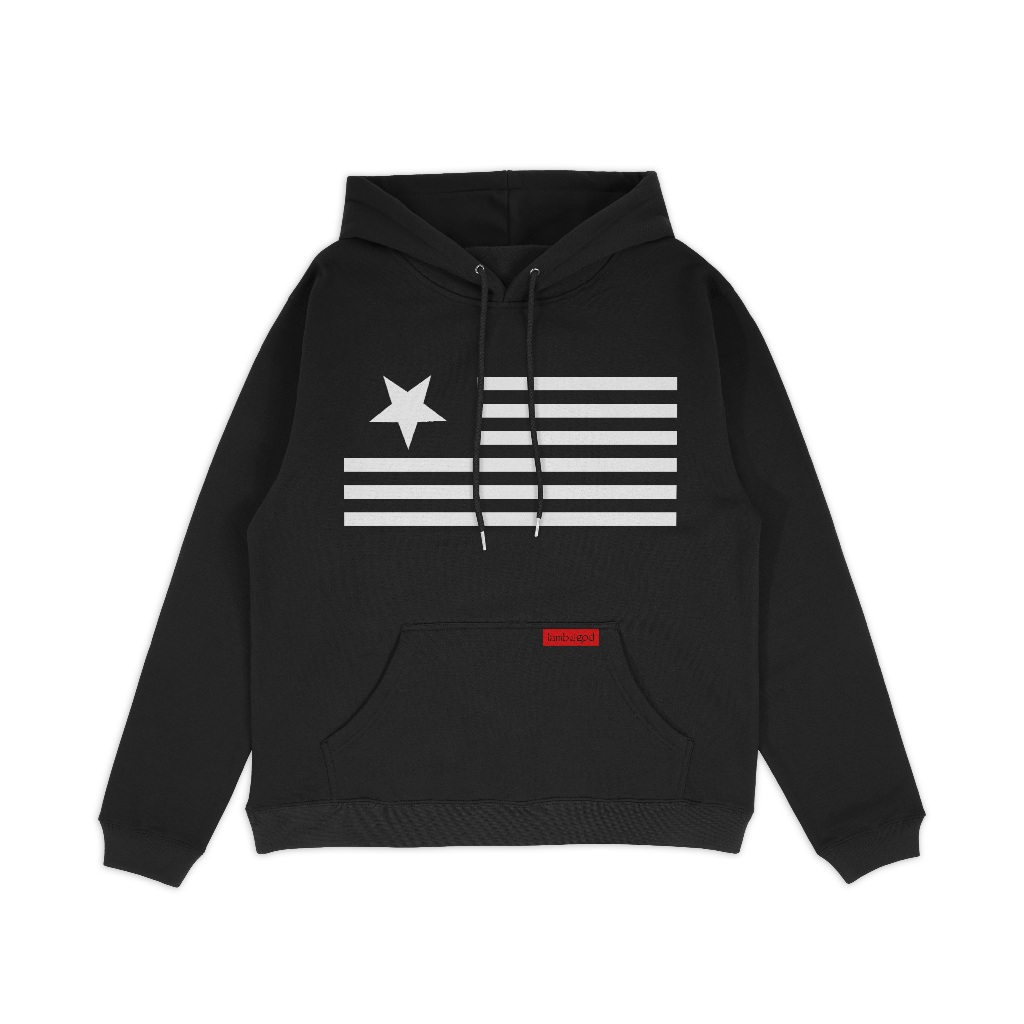 Hoodie Zipper Lamb Of God Flag Bahan Katun Fleece (tidak Berbulu) Ukuran M L XL XXL / Hoodie Zipper