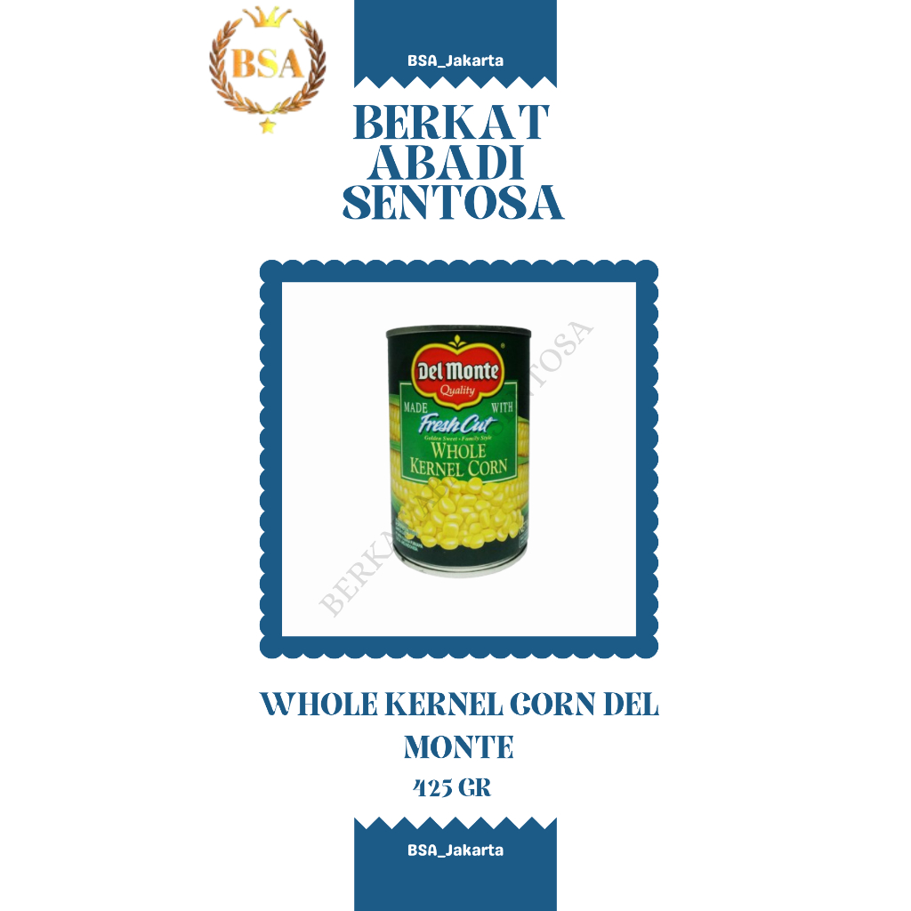 

WHOLE KERNEL CORN DEL MONTE (425 GR)