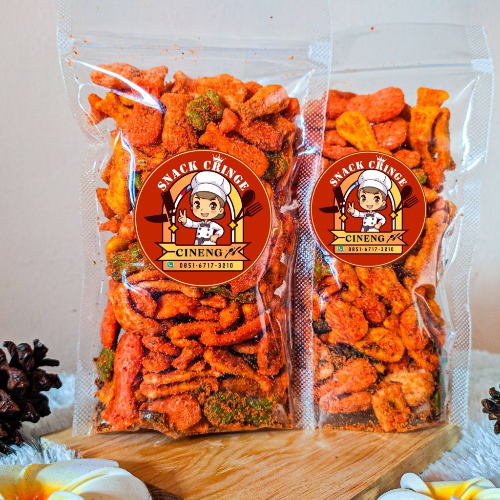 

Kerupuk ikan/pedas daun jeruk/90gram/snack cringe/cemilan viral terlaris