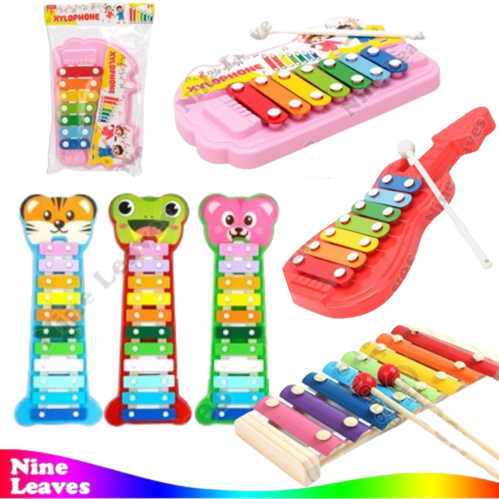 Mainan Anak Xylophone Gitar Karakter Xylophone Kayu Mainan Edukasi Musik