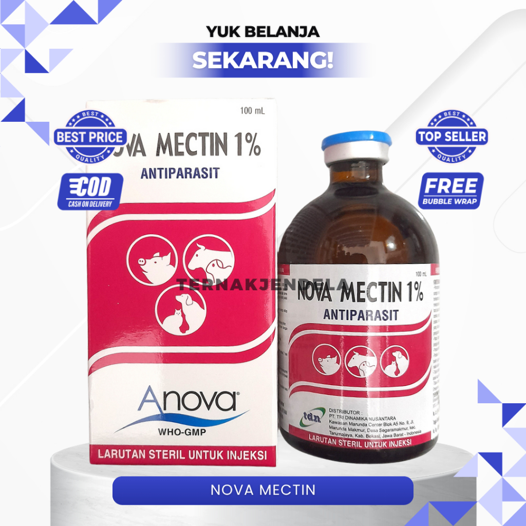 Nova mectin - Novamectin 1% obat kutu 100ml