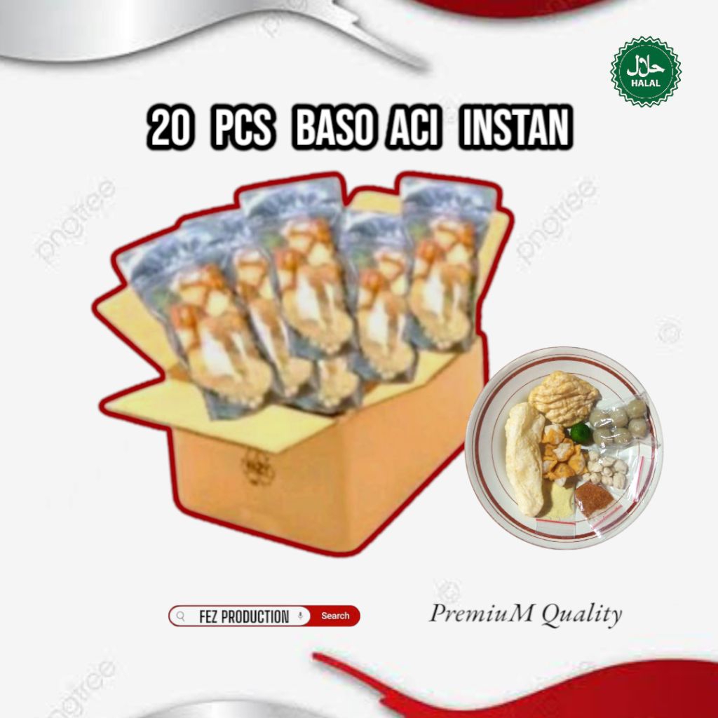

PAKET 20 PCS BASO ACI INSTAN TERMURAH