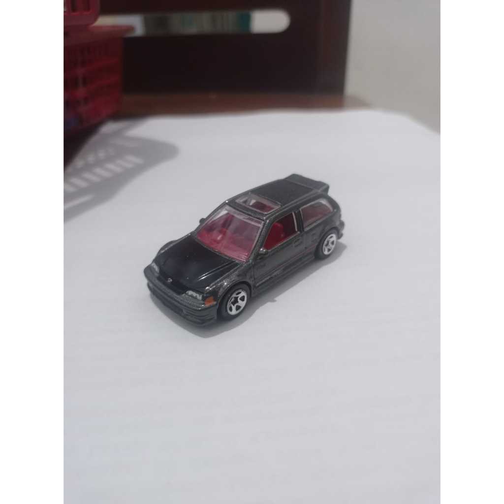 Hotwheels honda civic ef abu abu grey jdm loose