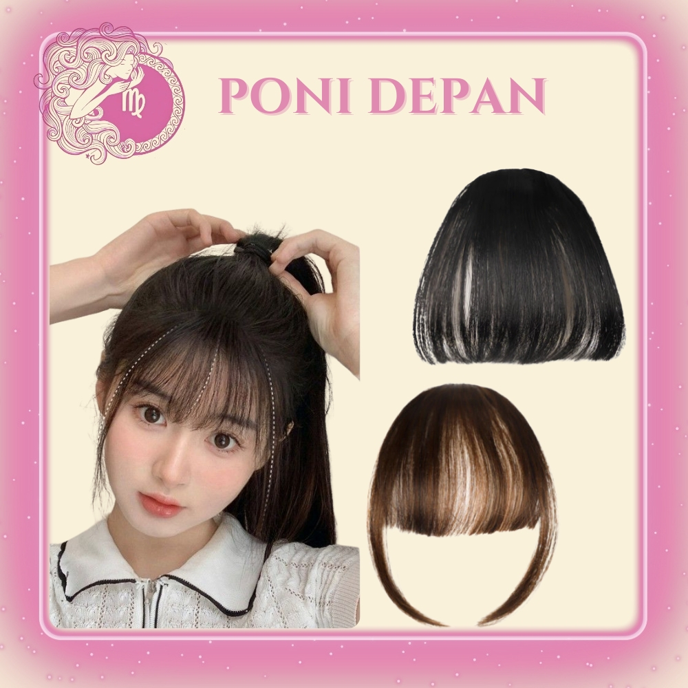 「 ✦ On.Virgo ✦ 」Poni Palsu Poni Hair Clip Poni Palsu Korea Dengan Cambang Tanpa Cambang Rambut XX086