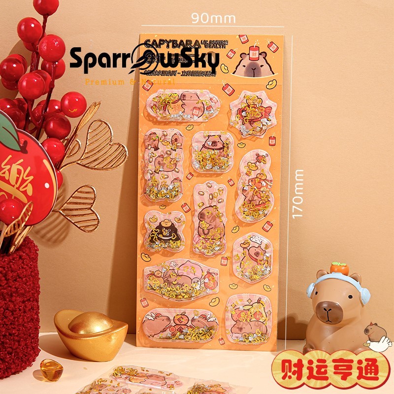 

SPARROW High Quality Sticky BLING BLING Lucu / Sticker BLING BLING Tempel Lucu / Cute Sticker BLING BLING CAPYBARA ( 81975 )