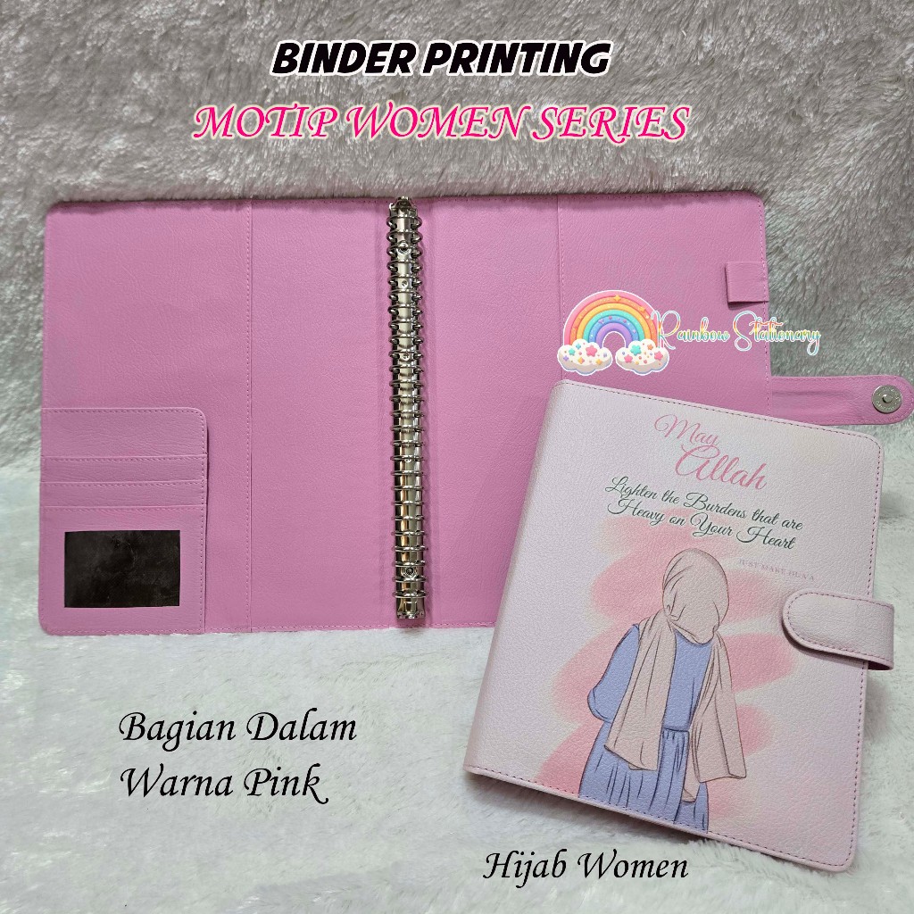 

Binder costum nama Hijab May Allah