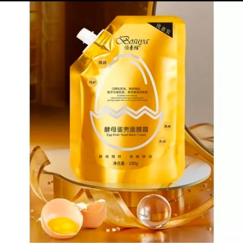 Egg shell mask cream masker