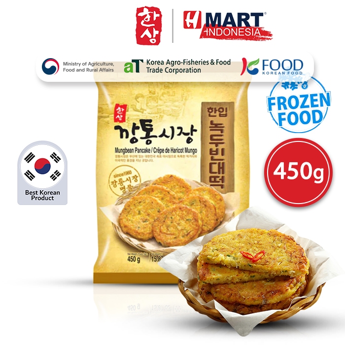 

Hansang Mung Bean Pancake - Korean Mung Bean Pancake - Bindae-tteok 450g