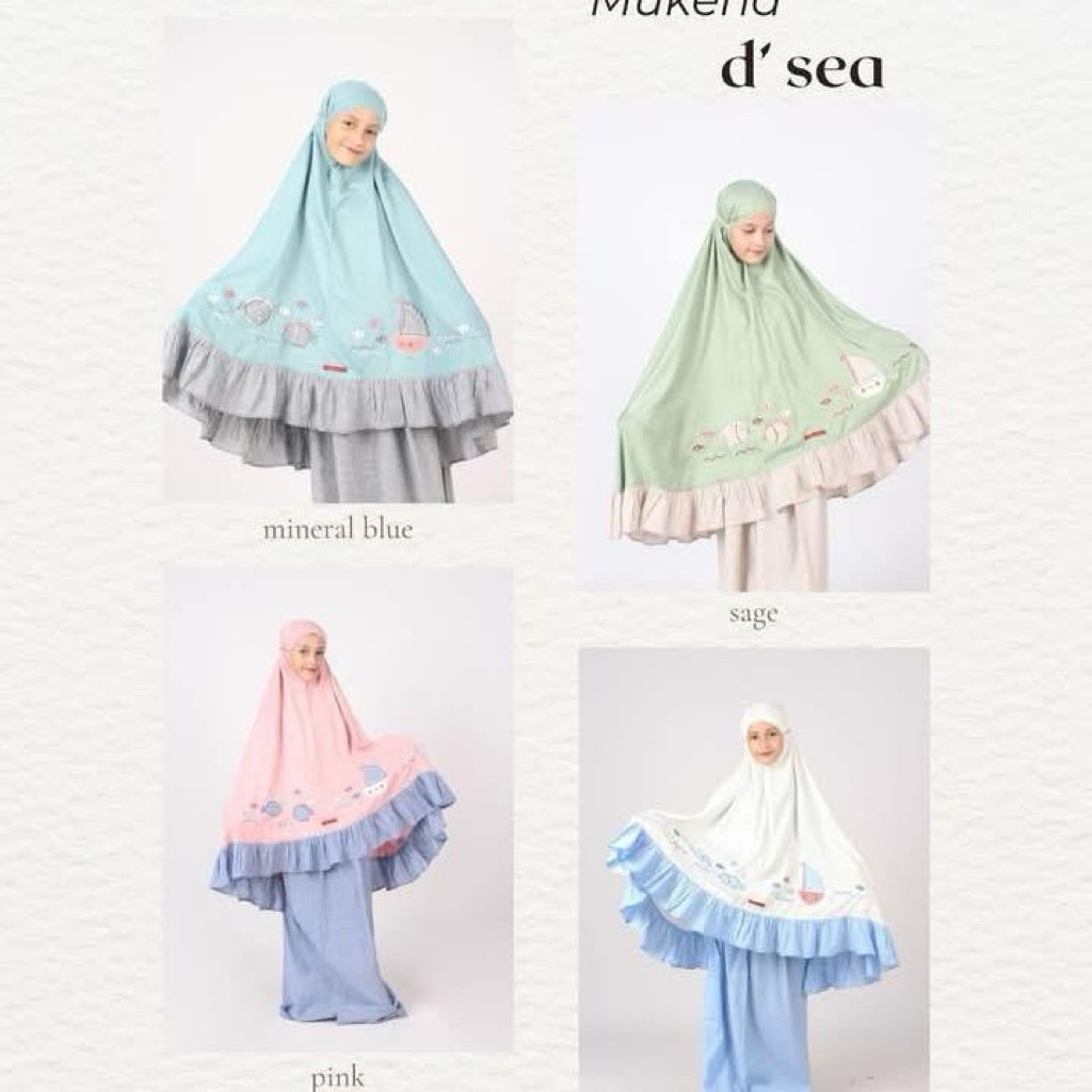 Mukenah dannis anak D’Sea/mukenah anak