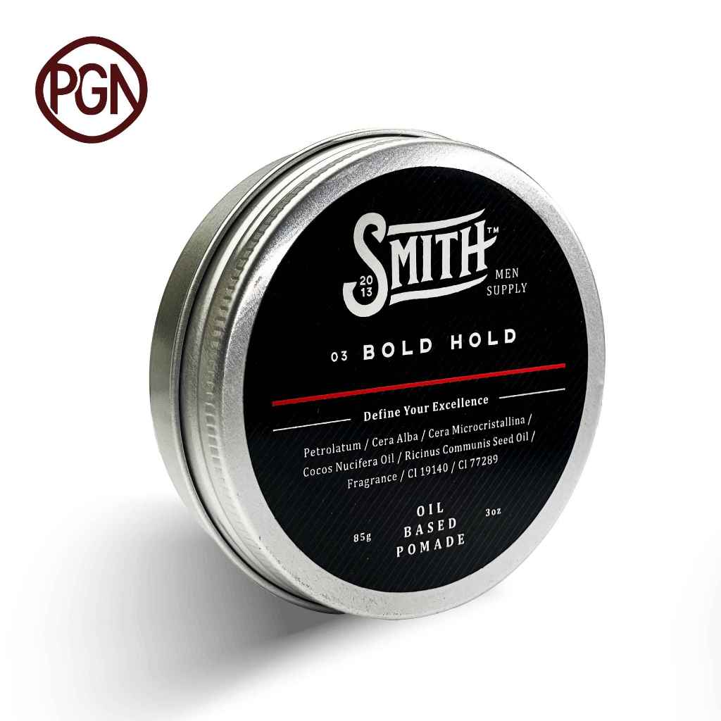 SMITH - Bold Hold Oil Based Hair Pomade 85gr | Smith Pomed Rambut Pria | Pomade Rambut Oil | Minyak 
