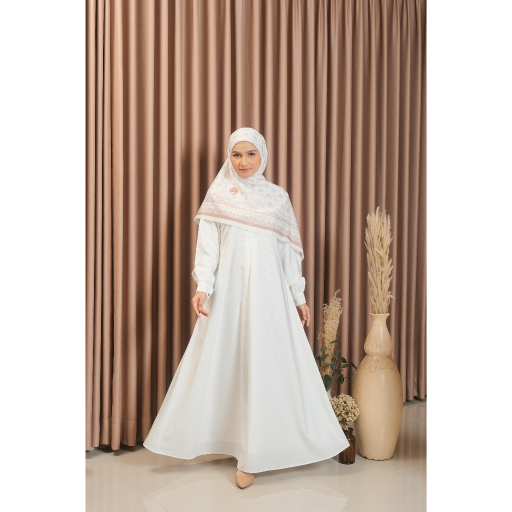 ATTIN - Umroh Haji Series/Gamis Putih Umroh/Gamis Koko Umroh/Baju Umroh Haji