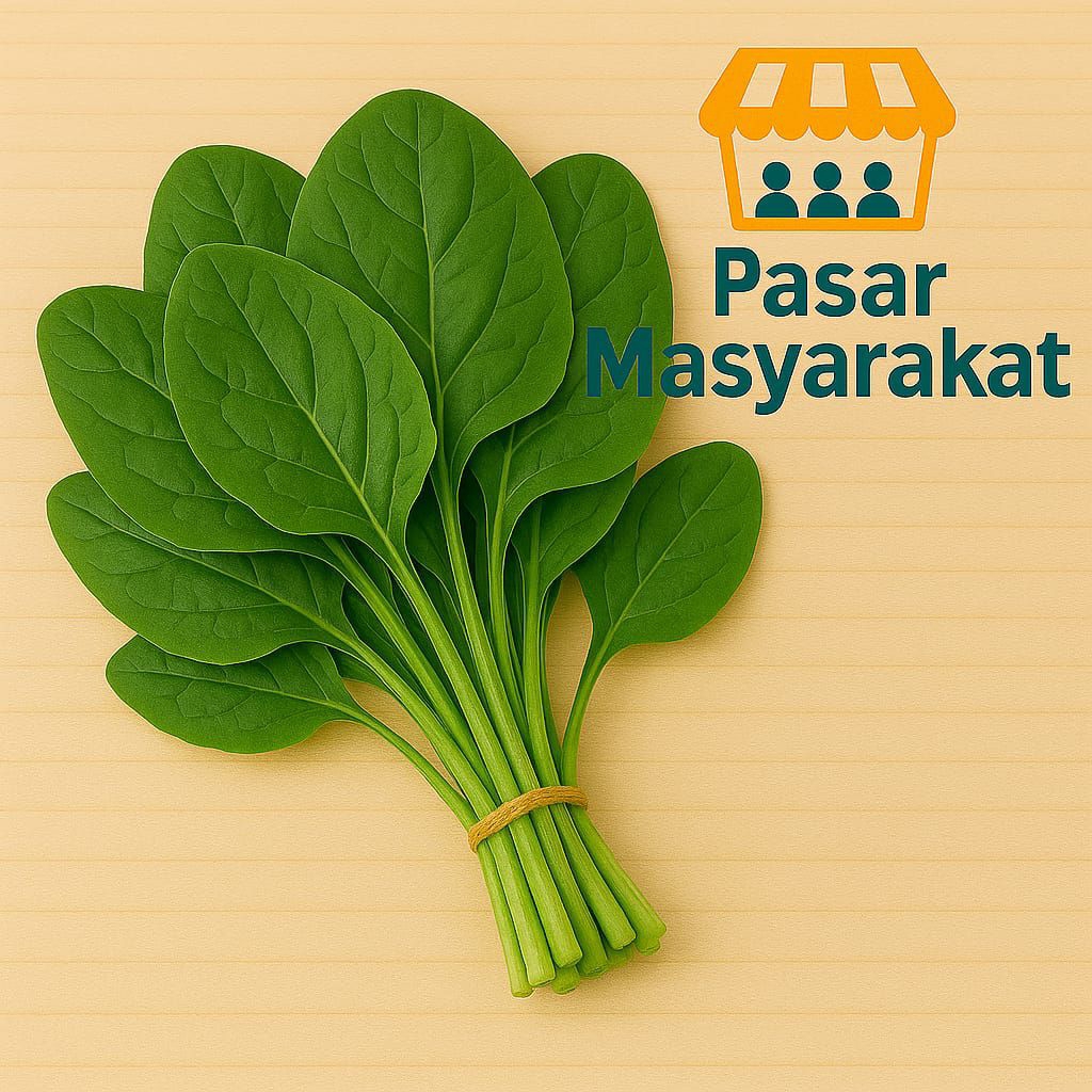 

Bayam Hijau 1 Ikat Segar Sayur Sayuran Pasar.Masyarakat
