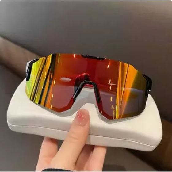 Kacamata Daki Gunung Olahraga Luar Ruangan Berkendara Bersepeda Anti Silau Anti Debu Frame Besar