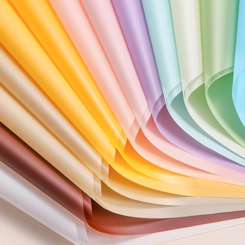 

KadoKu.(ECER) FLOWER WRAPPING MATTE PAPER TRANSPARENT CELLOPHANE KERTAS BUNGKUS BUNGA HAND BOUQUET KOREAN