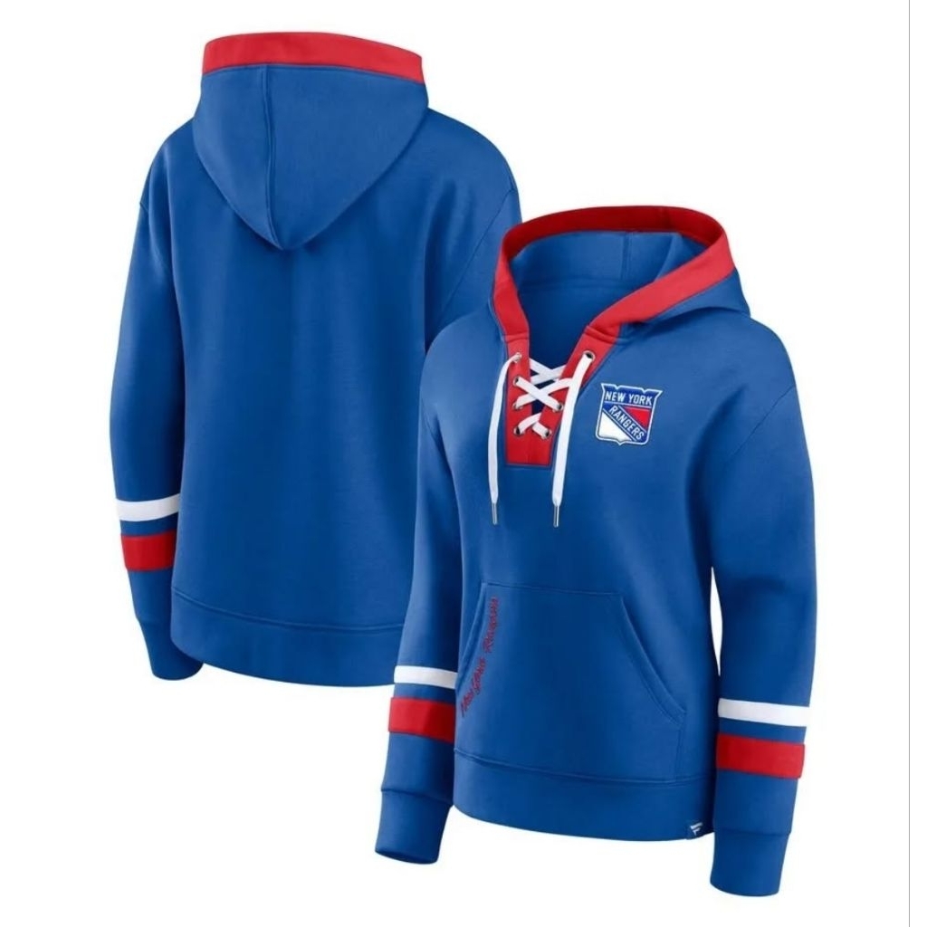 Fntics NHL New York Rangers Women Bombastic Pullover Hoodie