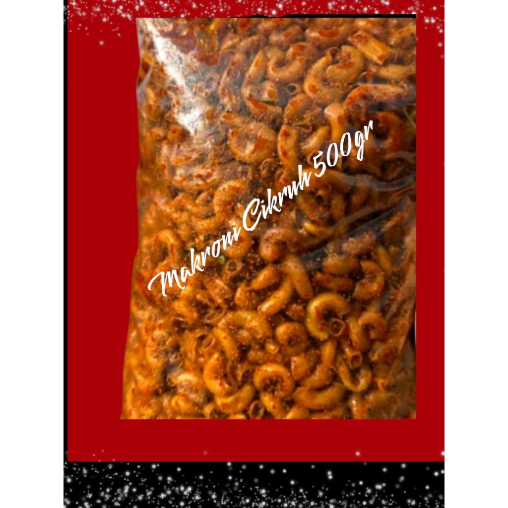 

Makroni Bantet Maktoni Kriuk Pedas Daun Jeruk 500gram kerupuk Seblak Cikruh exstra pedas