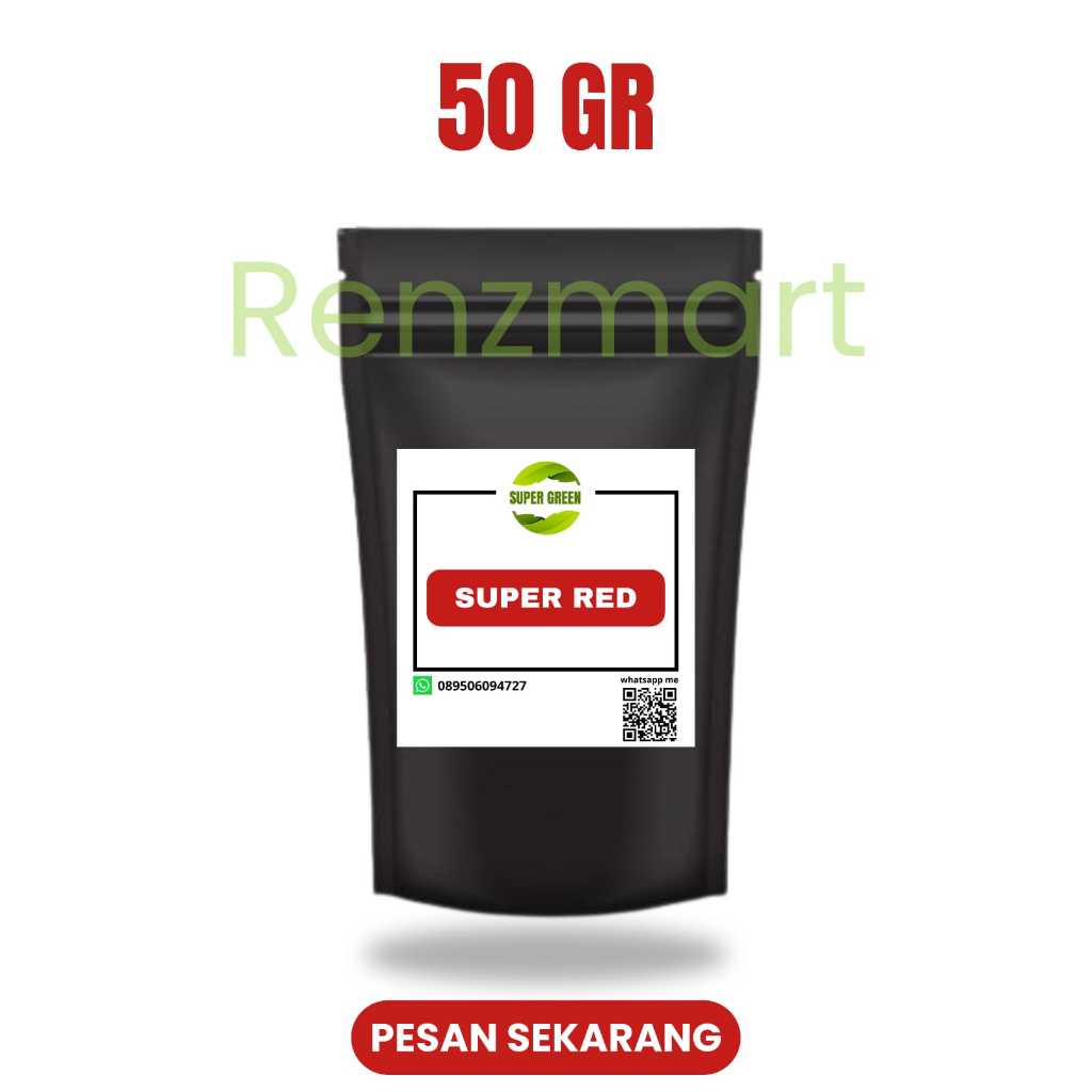 

Red kemasan praktis terbaru 50gr Teh Renz Mart
