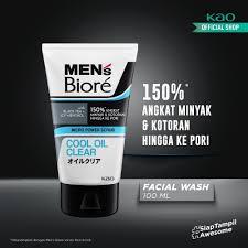 MENS BIORE 100GR FACIAL WASH SABUN CUCI MUKA PRIA MEMBERSIHKAN