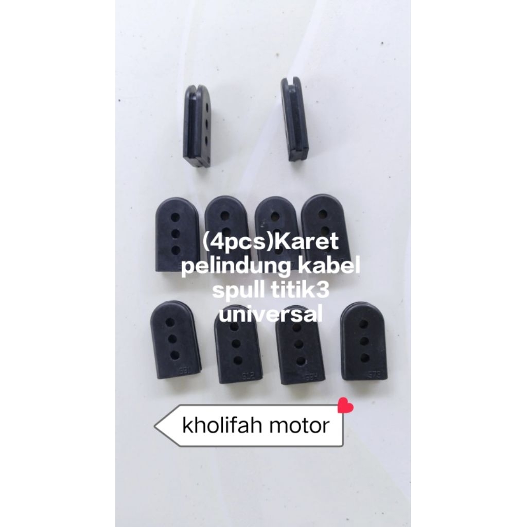 Karet Pelindung Kabel Spull Titik 3 Motor Universal / Karet Spull Motor / Karet Jepit Kabel Spull 4 