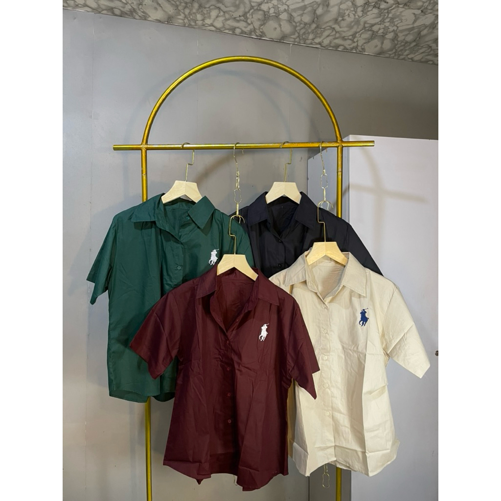 KEMEJA POLO PENDEK 0712 - KEMEJA WANITA