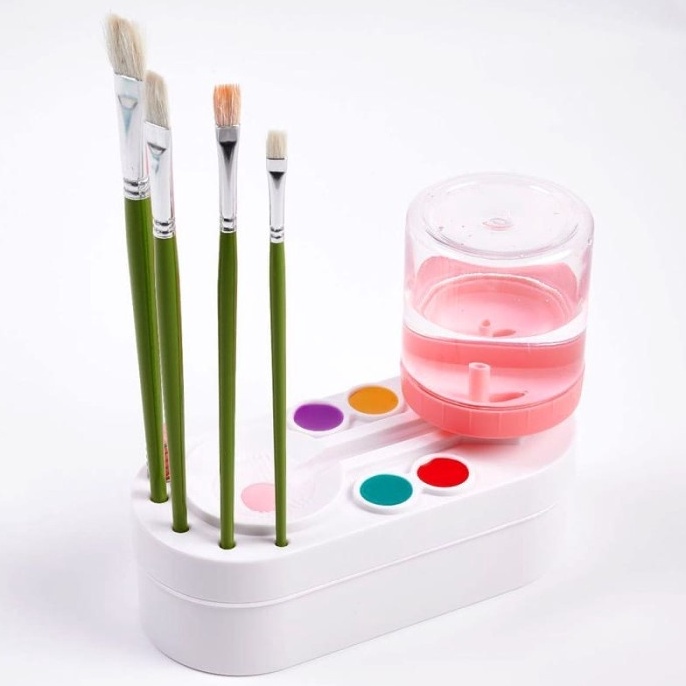 

KODE E35I Mesin Pembersih Kuas Lukis Cat Paint Brush Cleaner Rinser Dispenser
