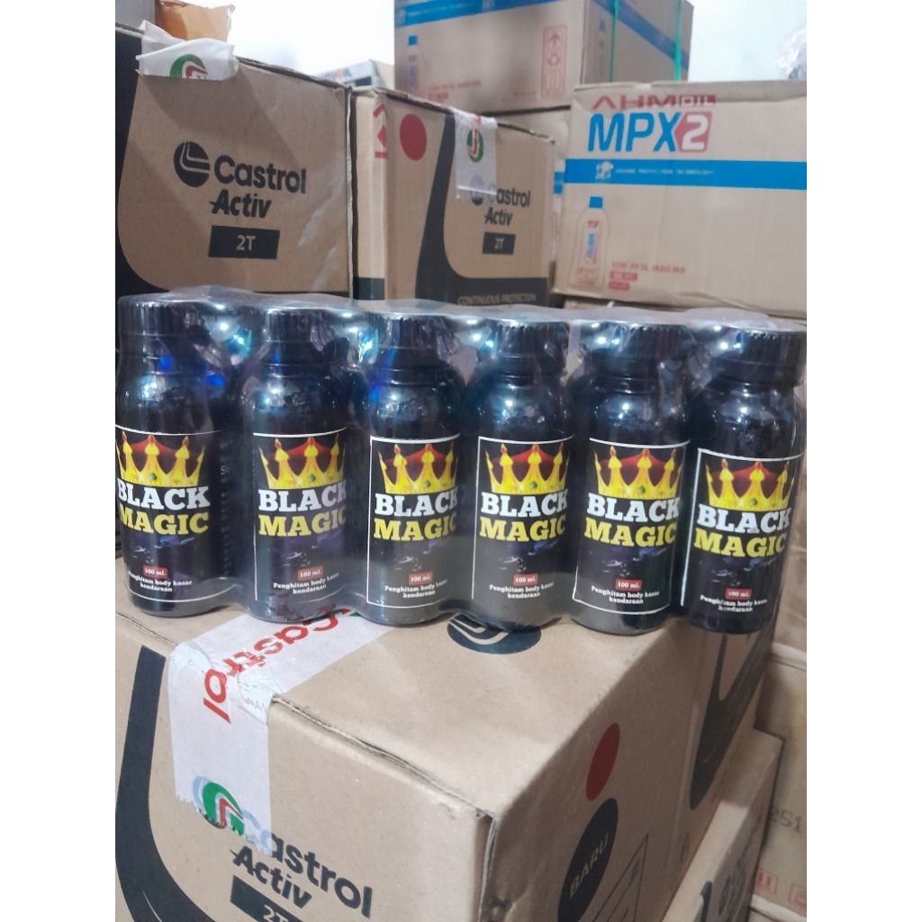 BLACK MAGIC PENGHITAM PERMANENT SEMIR PLASTIK MOTOR