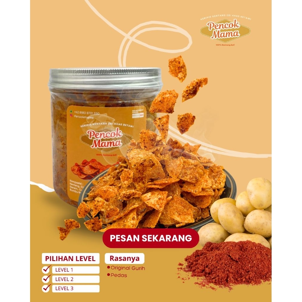 

KERIPIK KENTANG PENCOK MAMA 50gr