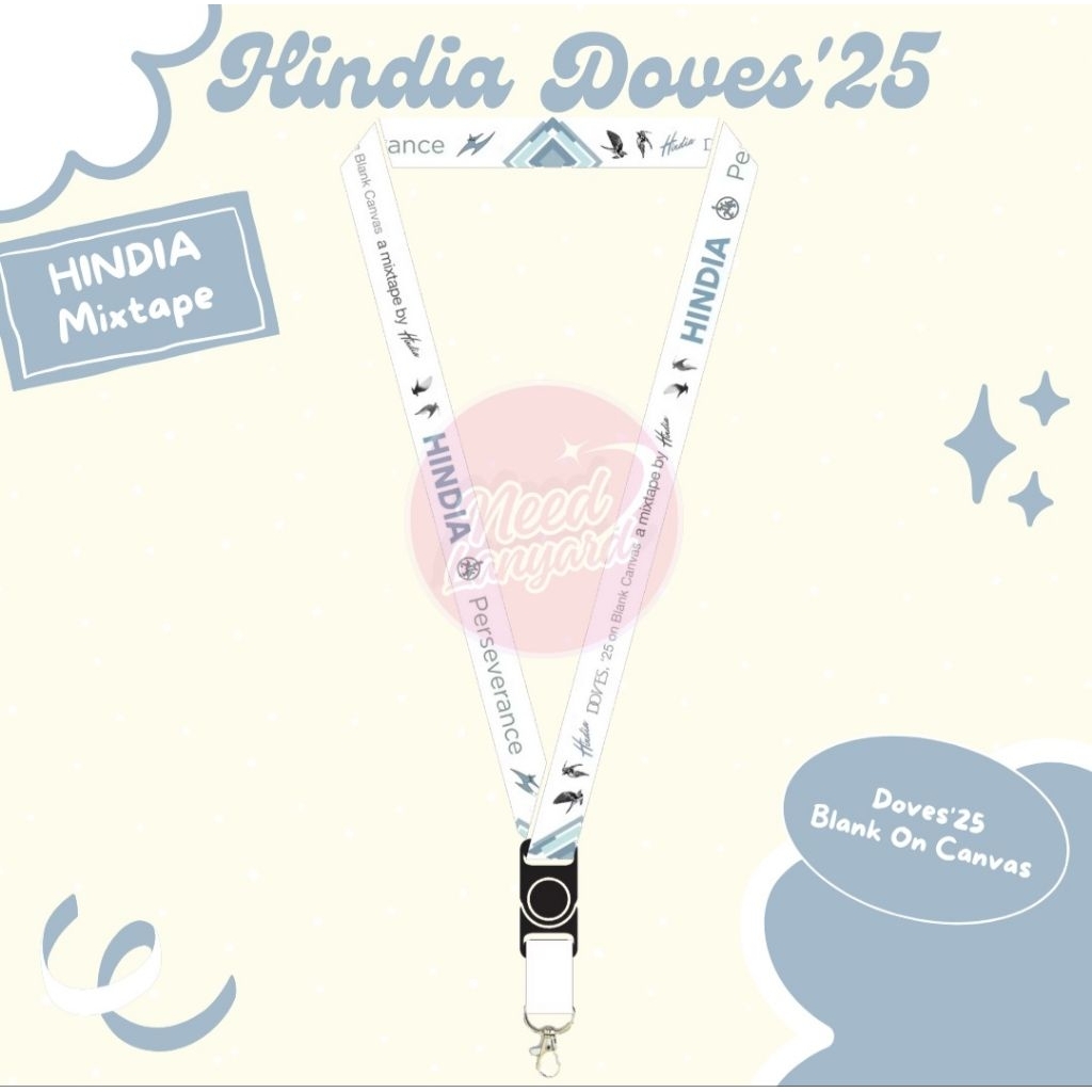 

LANYARD HINDIA DOVES WHITE/GANTUNGAN KUNCI HINDIA/LANYARD HINDIA DOVES/LANYARD BASKARA/GANTUNGAN PODS HINDIA/GANTUNGAN HP HINDIA