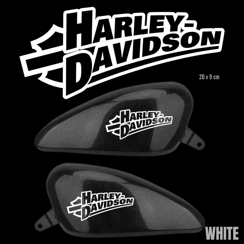 Sticker Motor Custom stiker Tangki Harley Davidson Font Style Fit to Motor Bobber Japstyle Caferacer