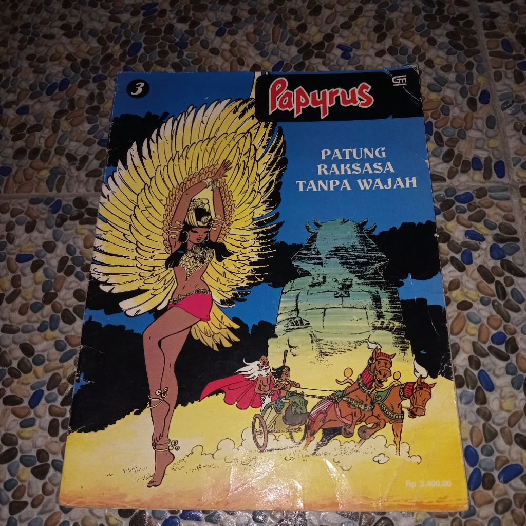 komik lawas papyrus vol 3 "patung raksasa tanpa wajah"