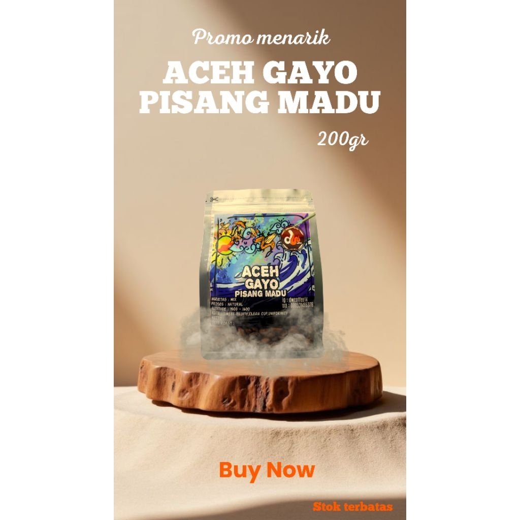 

KOPI BIJI / GILING ACEH GAYO PISANG MADU