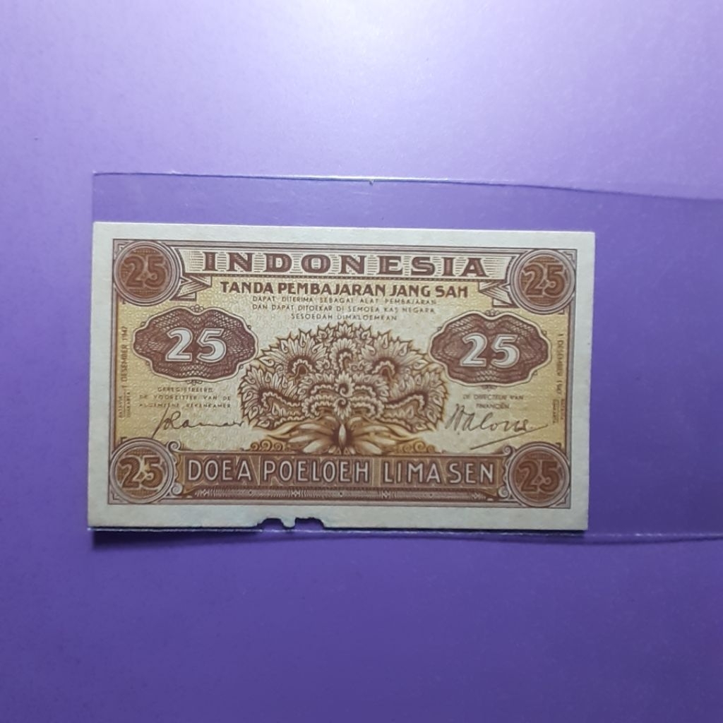 uang kuno 25 sen federal 1947