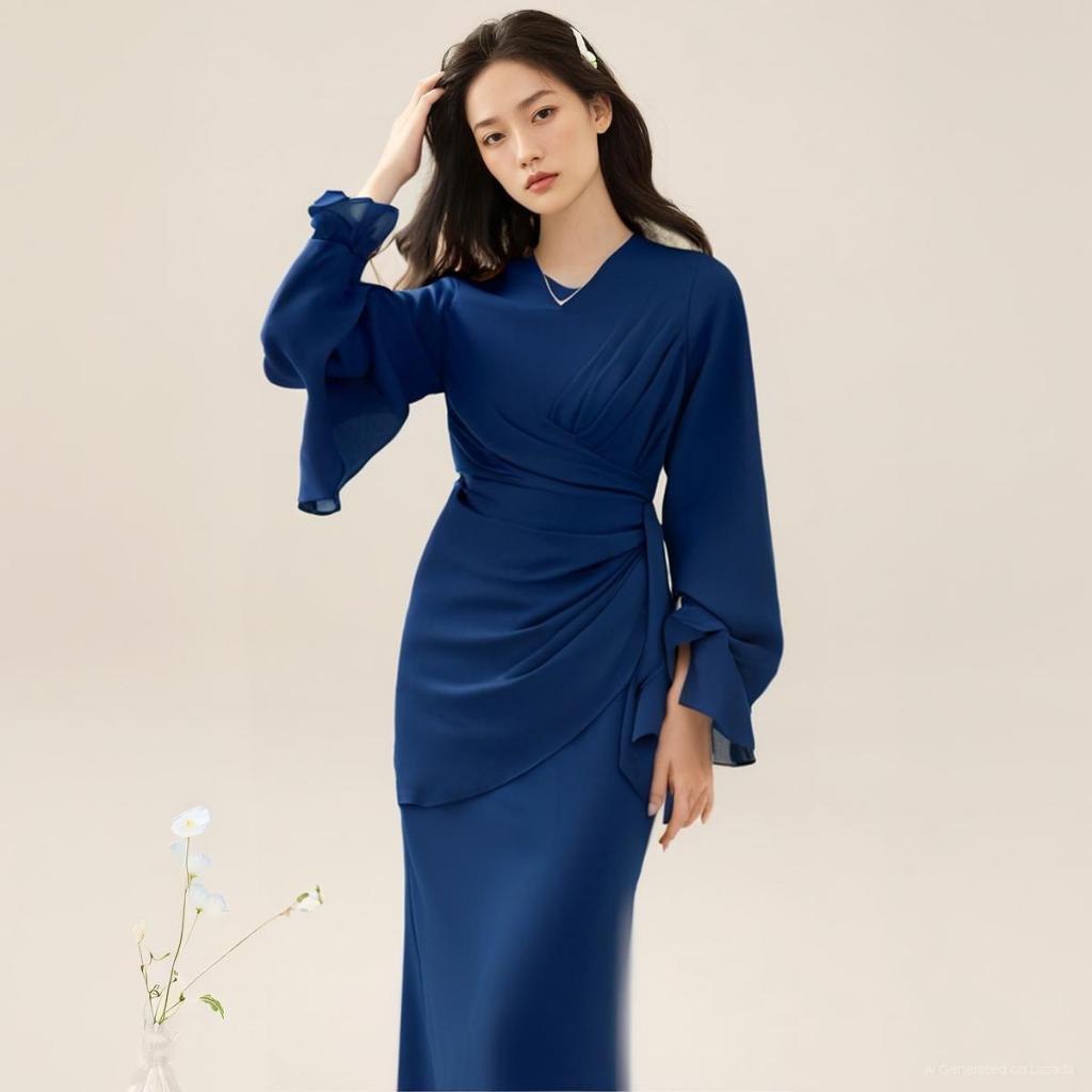 Gamis Ceruti Duyung Malaysia Elegan  Gamis Kondangan Model Kekinian 2025