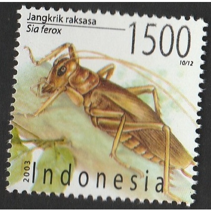 

A 12377 SATU BUAH PRANGKO INDONESIA TEMA JANGKRIK RAKSASA DENGAN KONDISI BELUM ADA CAP