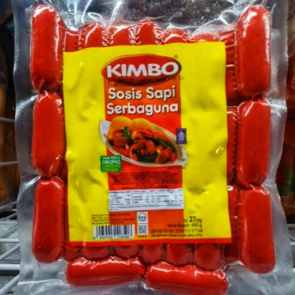 

Kode G. Kimbo sosis sapi / cocktail merah 450 gr