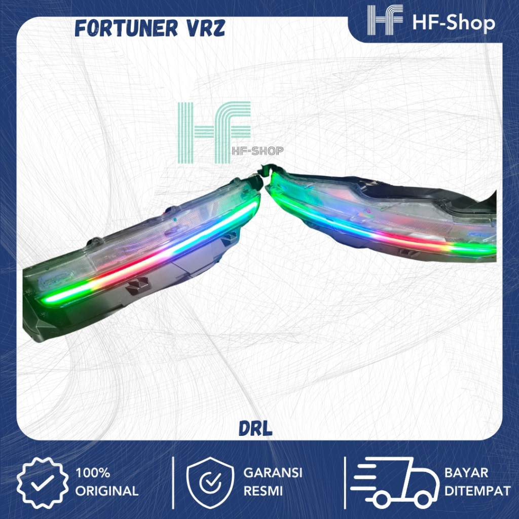 DRL Sign Running LED Mobil Fortuner VRZ – Lampu Daytime Running Light Stylish + Sein Dinamis Aksesor