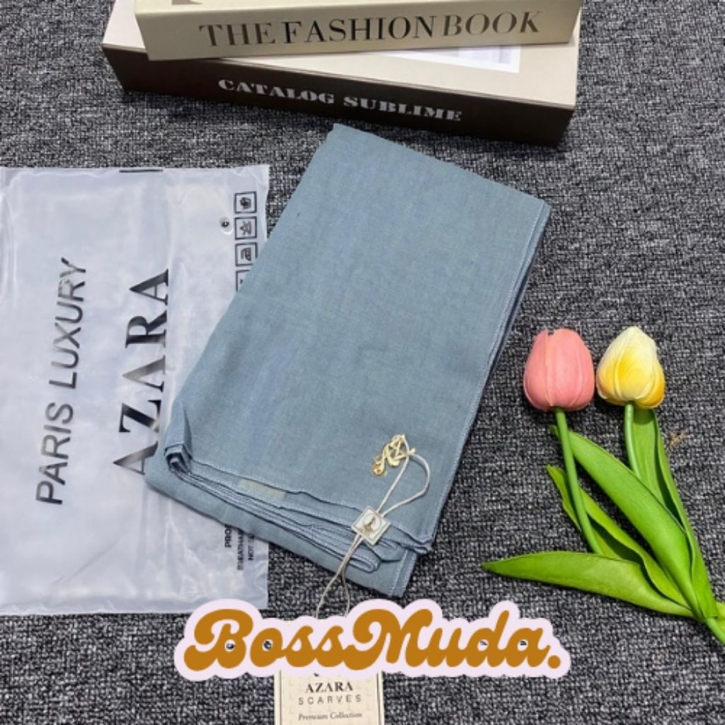 HIJAB PARIS AZARA// SEGI EMPAT PARIS AZARA // HIJAB TREND FREE POUCH