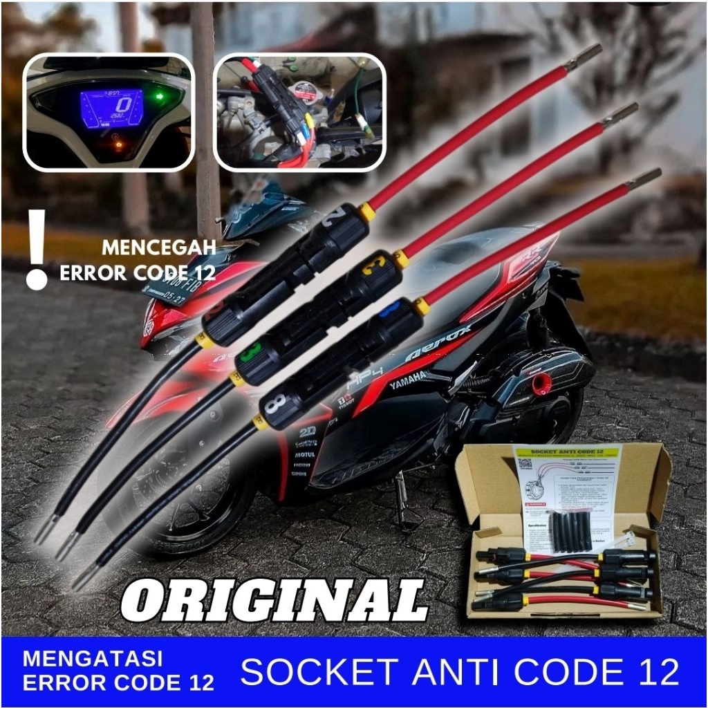 (Error Kode 12) Socket, Soket Spull Aerox 155, LEXI 125, Soket Konektor Anti Kode 12