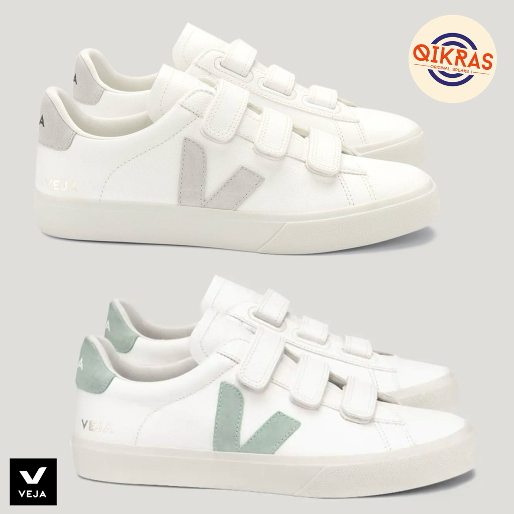Veja Recife Chromefree Leather - White Natural | Matcha