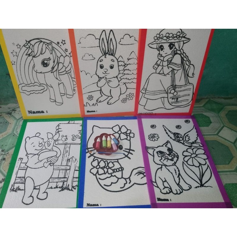 

KODE N4R PAKET 6 PICS STYROFOAM PALET CAT KUAS MEDIA MEWARNAI STEROFOAM MELUKIS STEROFOAM DENGAN LIS WARNA polos UKURAN 33 X 5 X 1 CM MINIMAL ORD