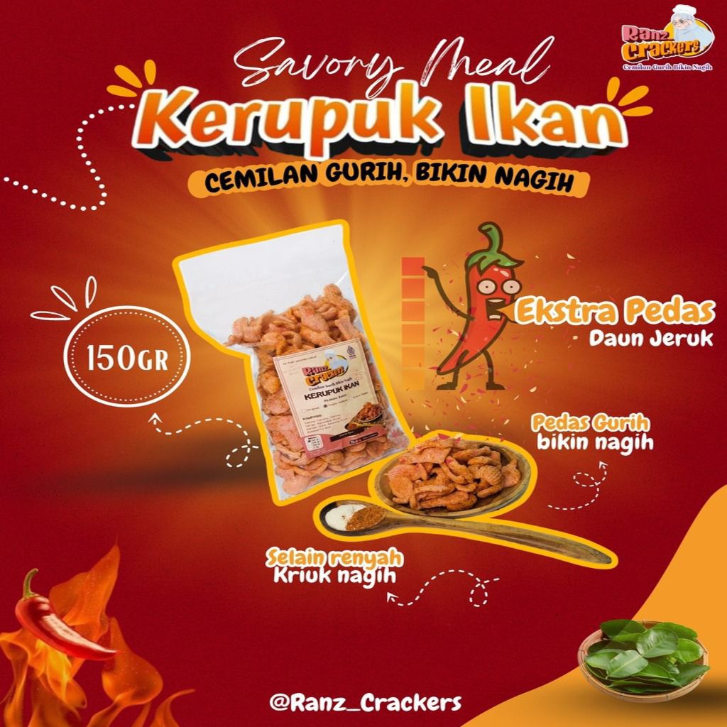 

Kerupuk Ikan ngembang 150gram