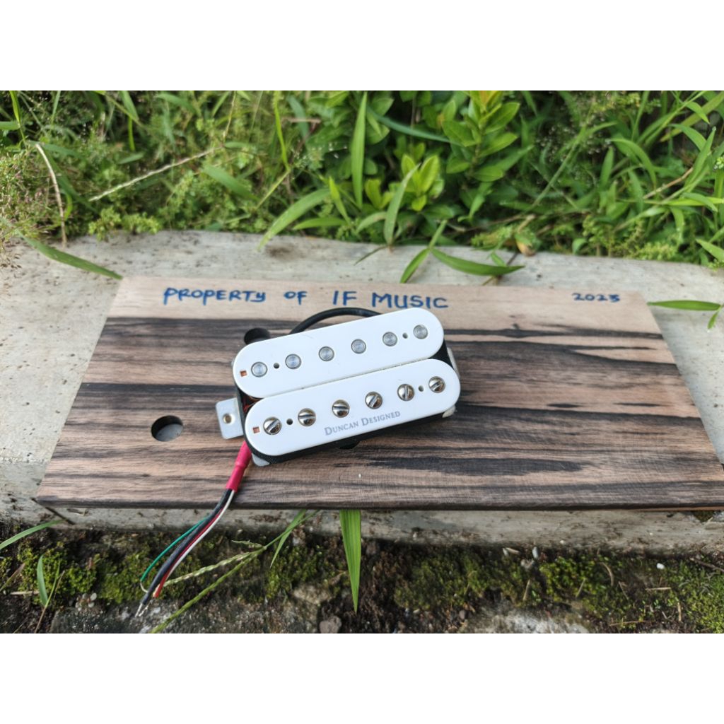 Pickup Gitar Duncan Designed HB-103 Bridge White Cover