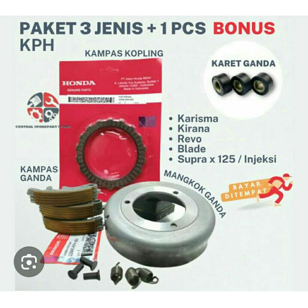 plat kopling kanpas otomatis kopling rumah otomatis kopling karisma ahm original