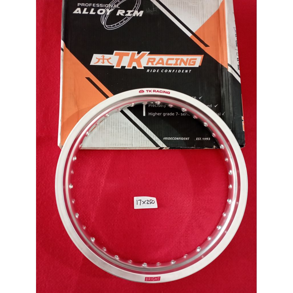 Lingkar TK 17 250 Silver 36 hole Velg jari jari Veleg motor original Tk racing
