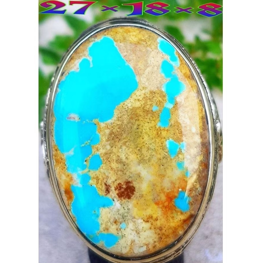 Pirus Persia Natural Biru Serat Emas