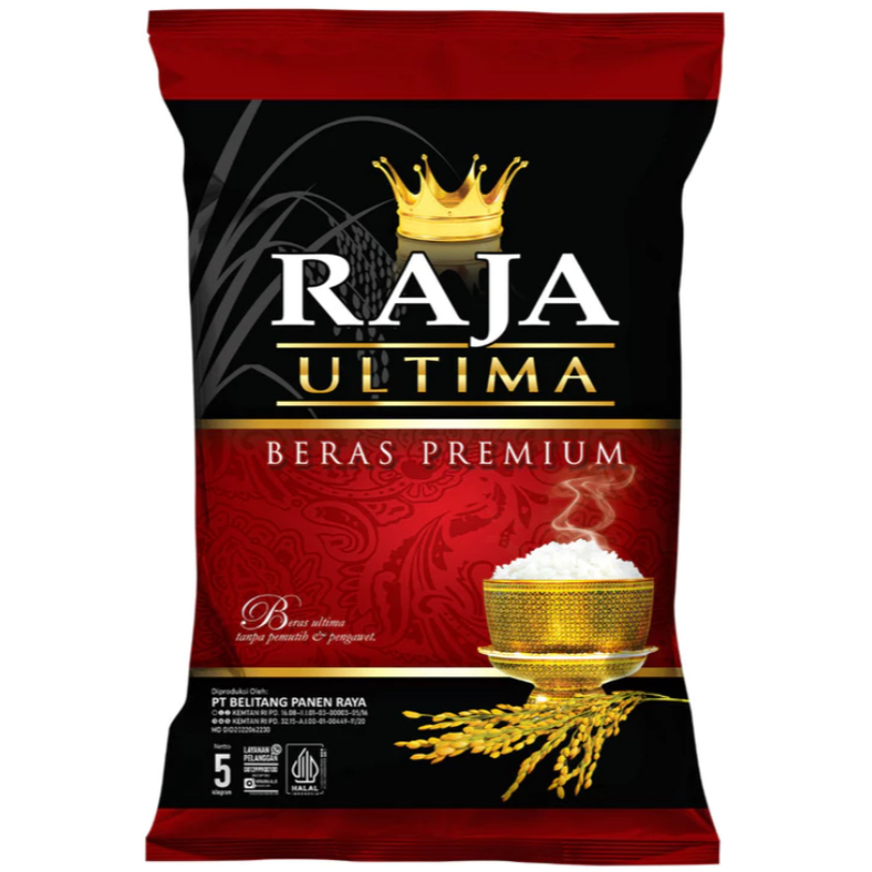 

Raja Ultima Dan Platinum, Larisst, Topi Koki Beras 5KG EXP Januari 2026