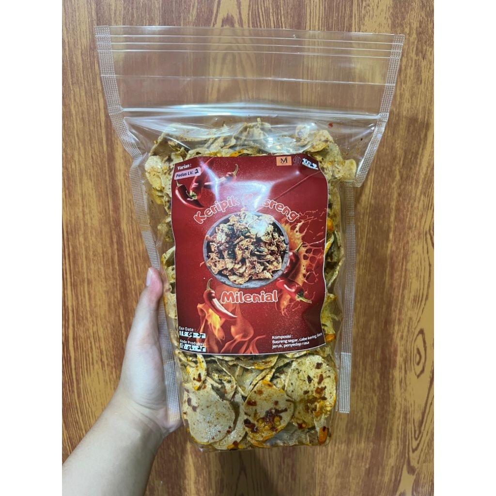

Keripik Basreng Milenial (500gr)