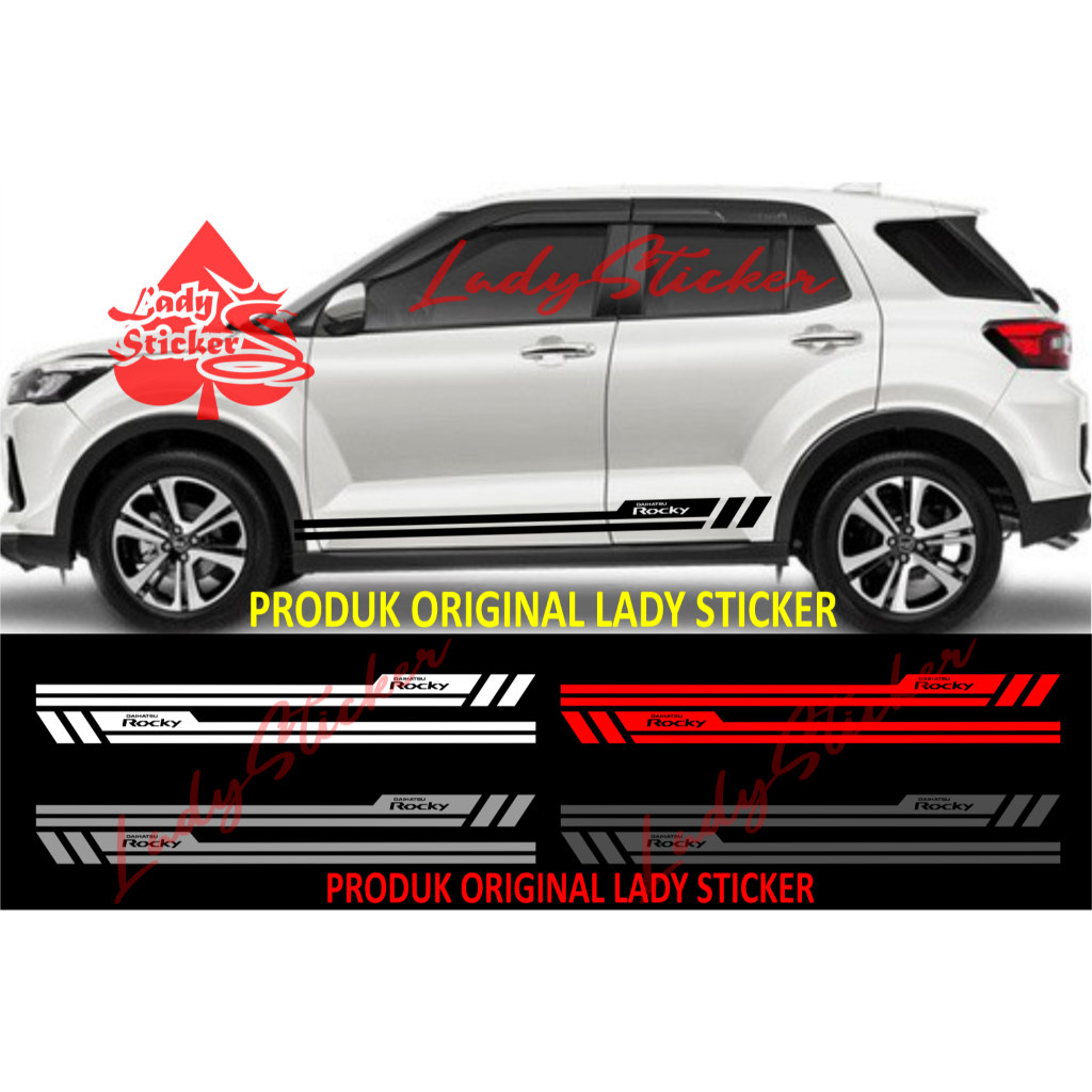 Cutting sticker mobil rocky sticker stiker mobil daihatsu rocky