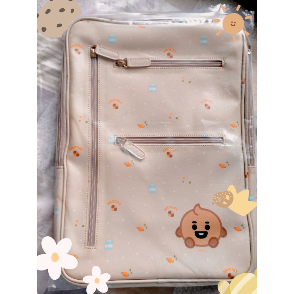 [READY] BT21 Shooky handy laptop pouch monopoly Size M Official authentic BTS Merch laptop bag tas l