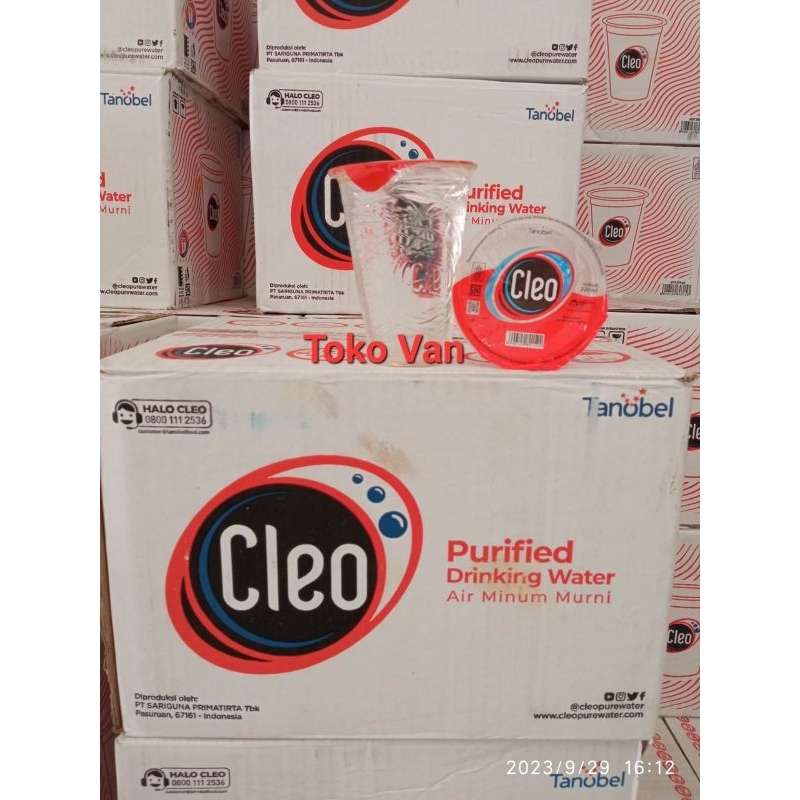 

Promo Air Mineral Cleo Gelas 220ml